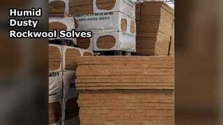 Hydrophobic Rockwool Board for Humid Dusty Environments