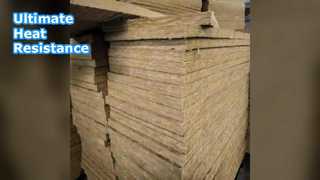 Hydrophobic Rockwool Fireproof Board Heat Resistance