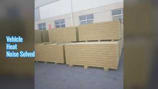 Rock Wool Boards For Vehicles Heat Noise Insulation